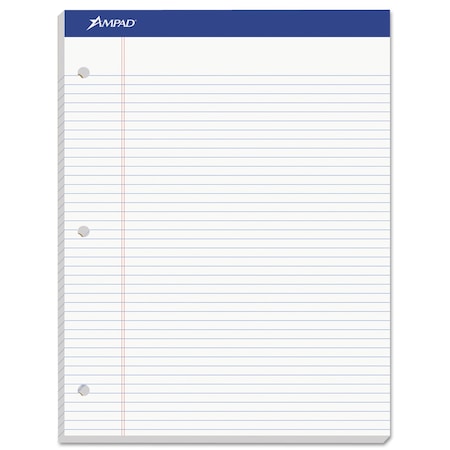 Ampad White Legal/Wide Dual Pad, 100 Pg 20-244